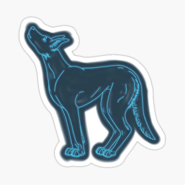 Item preview, Neon dog - Blue designed and sold by harmopiavu.