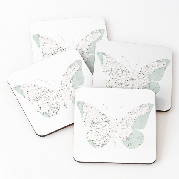 Item preview, A map butterfly designed and sold by LiviaPenroseDesigns.