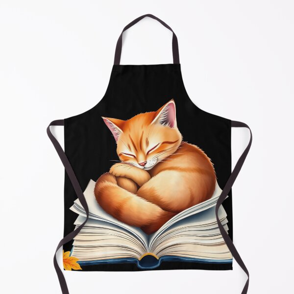 Item preview, Cozy Orange Cat Sleeping on Open Book Illustration designed and sold by AbdS07.