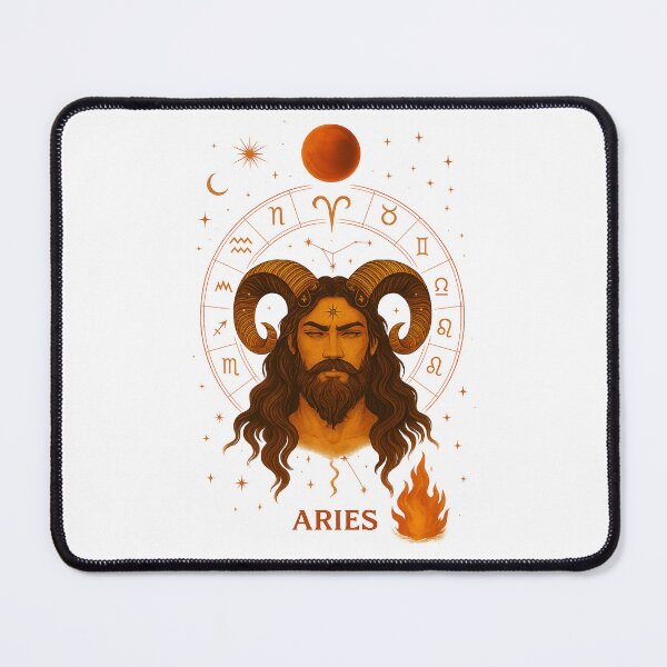 Item preview, Aries Horoscope Design – March & April Birthday Gift designed and sold by VeroChaos.