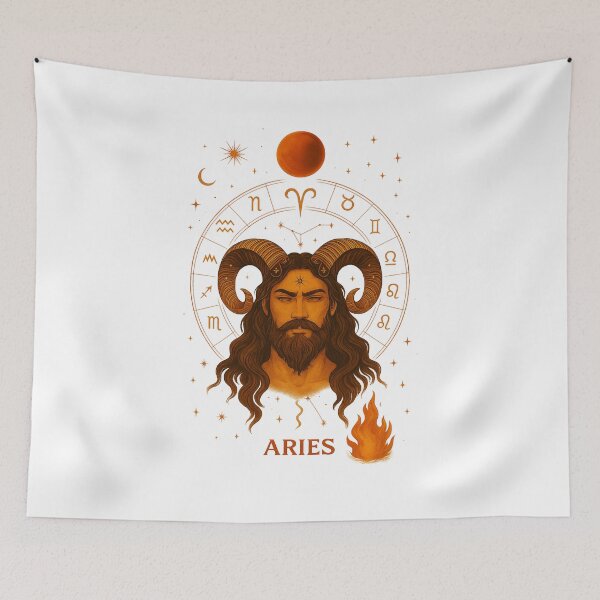 Item preview, Aries Horoscope Design – March & April Birthday Gift designed and sold by VeroChaos.