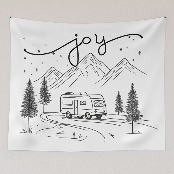 Item preview, Joyful Journey – Minimalist RV Camping Design for Nature Lovers designed and sold by RoadNesters.
