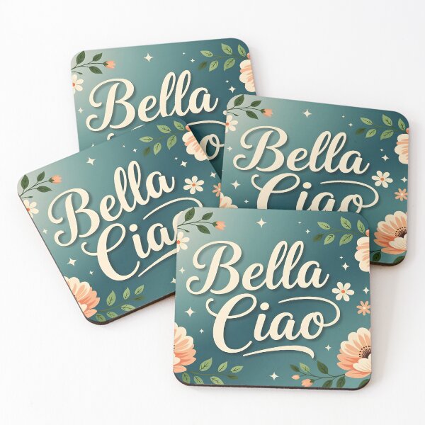 Artikelvorschau, Bella Ciao – Pastellblumen auf gedämpftem Grünverlauf entworfen und verkauft von EmeraldeaArt.