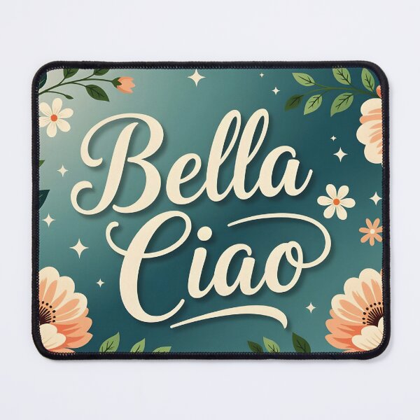 Item preview, Bella Ciao – Pastel Floral on Muted Green Gradient designed and sold by EmeraldeaArt.
