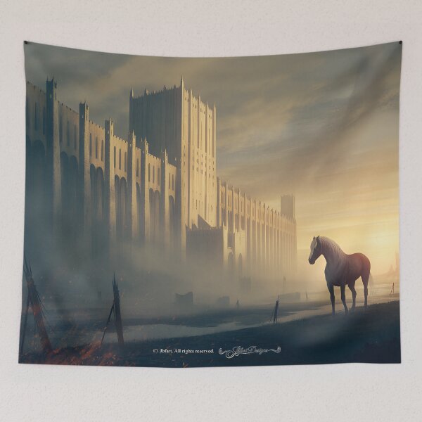 Item preview, Horse after the war at dusk designed and sold by jbfart.