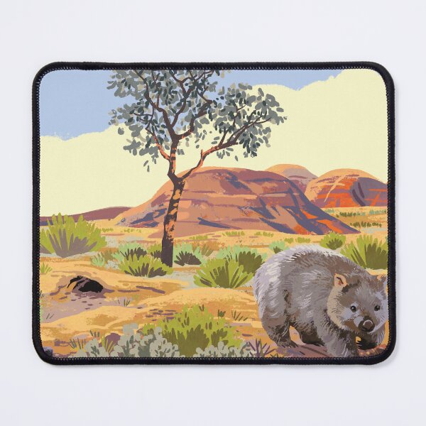 Item preview, Cute wombat in australia designed and sold by qu-lan.