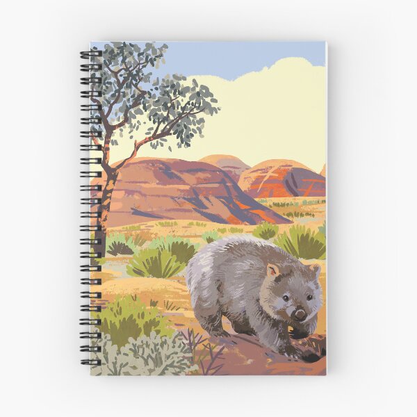 Item preview, Cute wombat in australia  designed and sold by qu-lan.