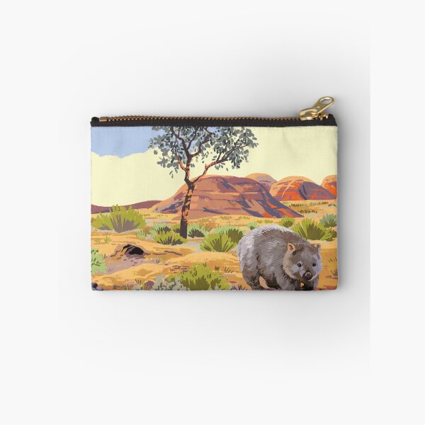 Item preview, Cute wombat in australia  designed and sold by qu-lan.