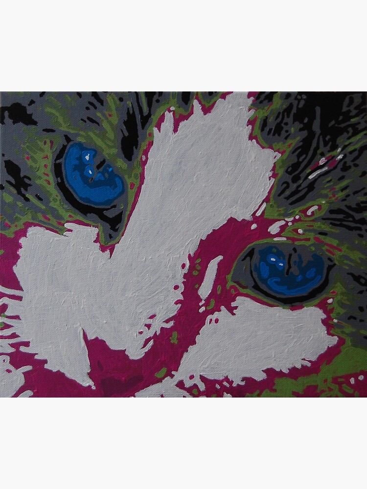 Thumbnail 3 of 3, Sticker, The Blue Cat Eyes designed and sold by artistDanJ.