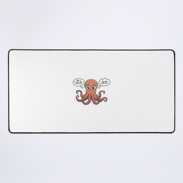 Item preview, Overthinking Octopus - Comical design about everyday anxiety for t-shirts and stickers designed and sold by StormArte.