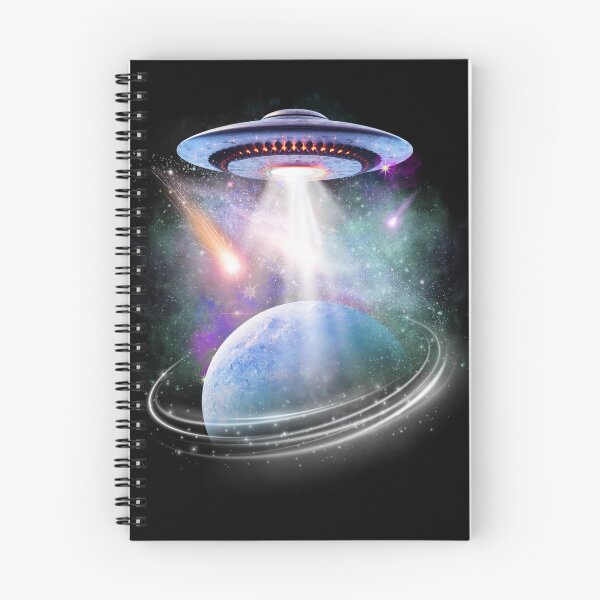 Item preview, UFO Encounter Over Distant Planet: Cosmic Abduction Sci-Fi Space Art designed and sold by Teez Haven.