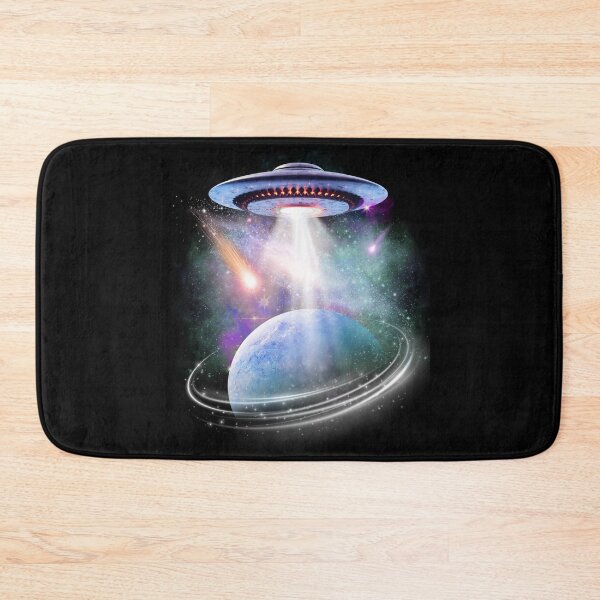 Item preview, UFO Encounter Over Distant Planet: Cosmic Abduction Sci-Fi Space Art designed and sold by Teez Haven.