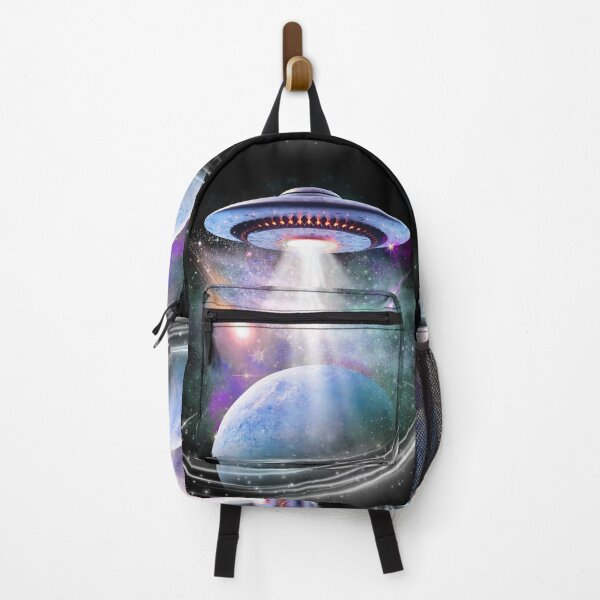 Item preview, UFO Encounter Over Distant Planet: Cosmic Abduction Sci-Fi Space Art designed and sold by Teez Haven.