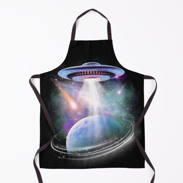 Item preview, UFO Encounter Over Distant Planet: Cosmic Abduction Sci-Fi Space Art designed and sold by Teez Haven.