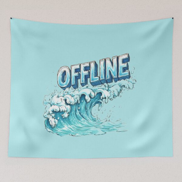 Item preview, OFFLINE WAVE | Unplugged Summer Series designed and sold by PandiCom.