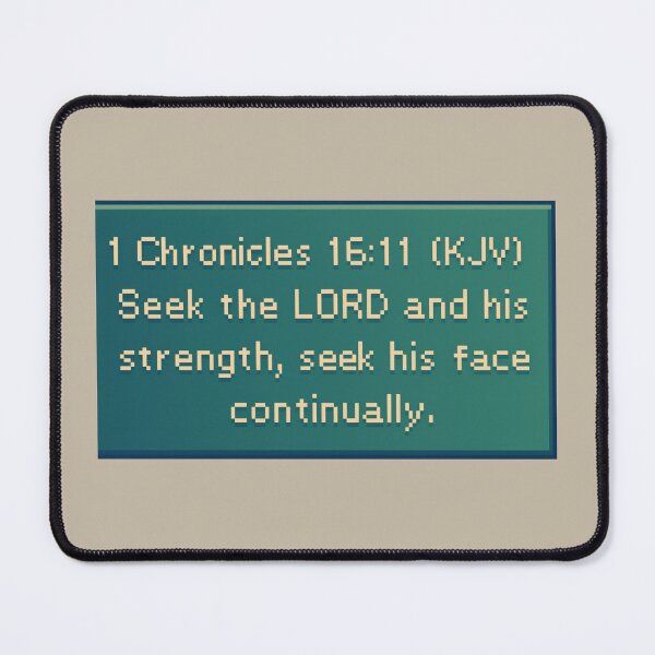 Item preview, 1 Chronicles 16:11 KJV designed and sold by IddotheProphet.