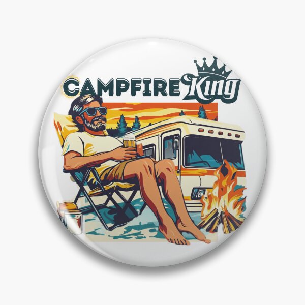 Item preview, Campfire King – Funny Retro RV Dad Design for Campers designed and sold by RoadNesters.