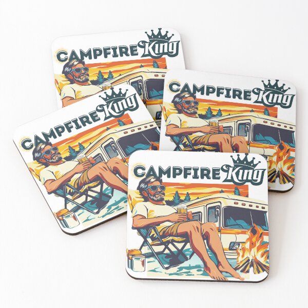 Item preview, Campfire King – Funny Retro RV Dad Design for Campers designed and sold by RoadNesters.