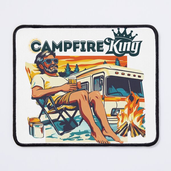 Item preview, Campfire King – Funny Retro RV Dad Design for Campers designed and sold by RoadNesters.