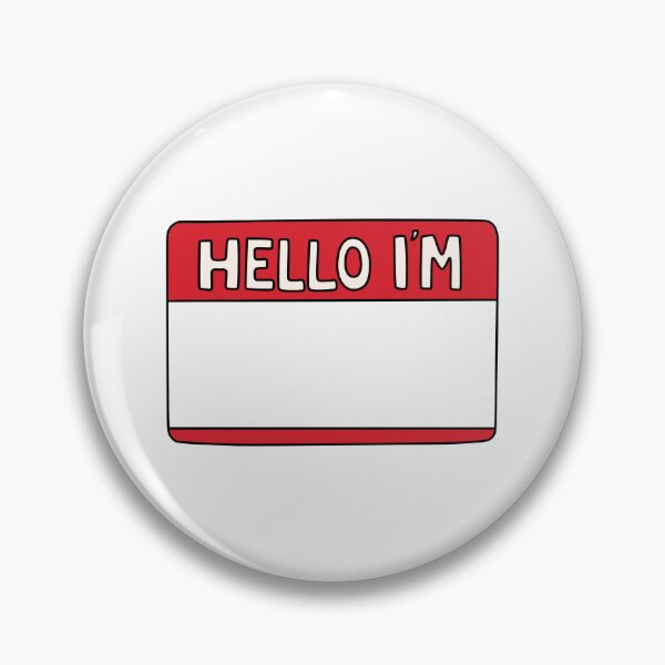 Item preview, Hello I'm Blank Nametag designed and sold by Whimsical Wenli.