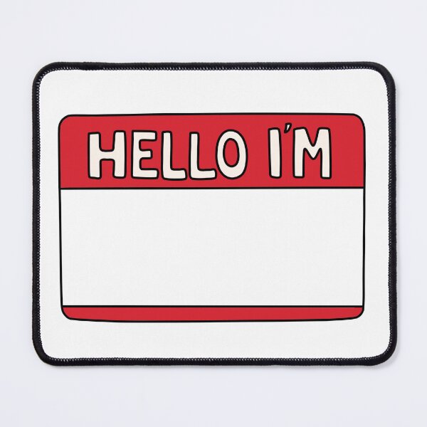 Item preview, Hello I'm Blank Nametag designed and sold by Whimsical Wenli.