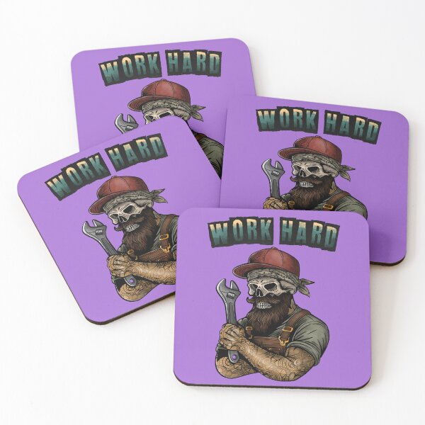 Item preview, Work Hard Skull Mechanic designed and sold by collinswired.