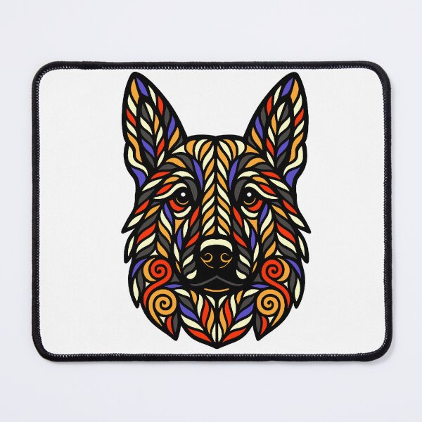 Item preview, Pastor alemán intrincado designed and sold by SpectrumShine.