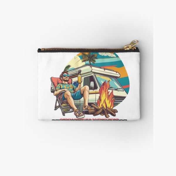 Item preview, Permanent Vacation Mode – Funny Retro RV Camping Shirt for Men designed and sold by RoadNesters.