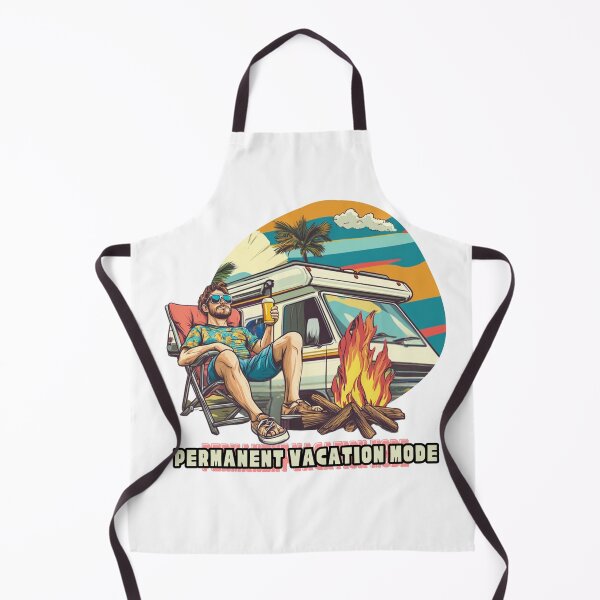 Item preview, Permanent Vacation Mode – Funny Retro RV Camping Shirt for Men designed and sold by RoadNesters.