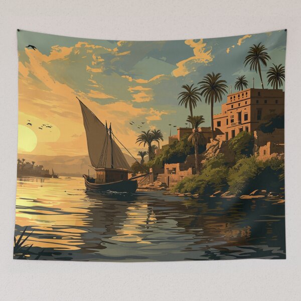 Item preview, Going Down The Nile River designed and sold by Myra365Art.
