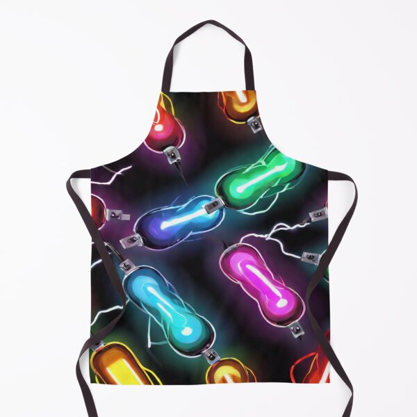Item preview, Neon Microbots – Retro-Futuristic Swarm designed and sold by KoliBabb.