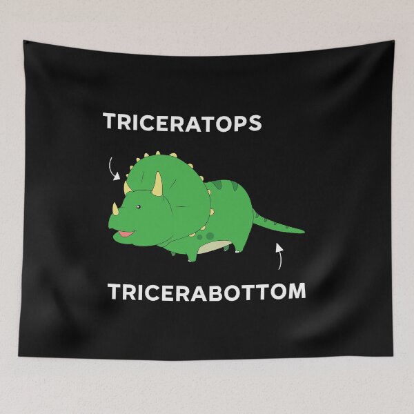 Item preview, Triceratops Tricerabottom - Funny Dinosaur Humor designed and sold by fatamyfan1.