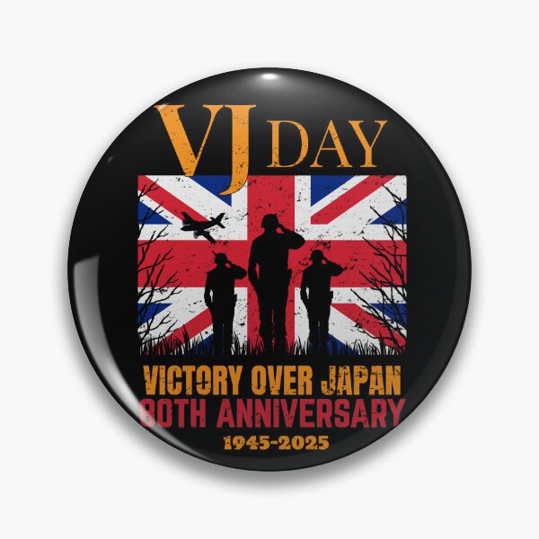 Item preview, VJ day 80th anniversary 2025 V  J Day British Flag designed and sold by Minimalismat.