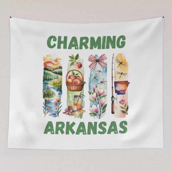 Item preview, Charming Arkansas – state pride & southern charm design designed and sold by CleanDecor.