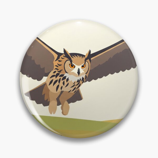 Item preview, The Eagle Owl - Minimalist Owl Art designed and sold by TheArtEngineer.