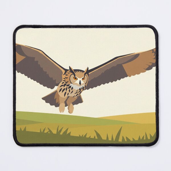 Item preview, The Eagle Owl - Minimalist Owl Art designed and sold by TheArtEngineer.