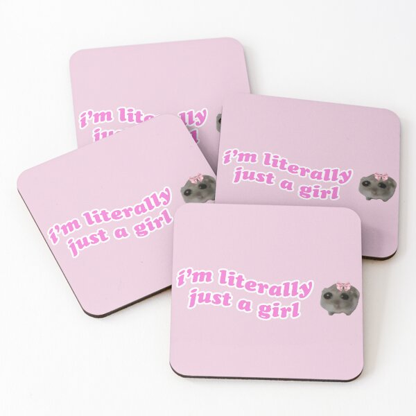 Item preview, i'm literally just a girl sticker i'm literally just a girl bumper sticker magnet designed and sold by emking5100.