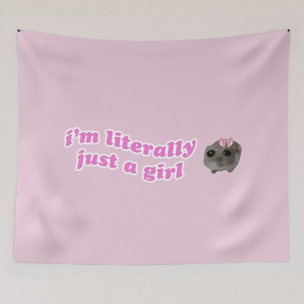 Item preview, i'm literally just a girl sticker i'm literally just a girl bumper sticker magnet designed and sold by emking5100.