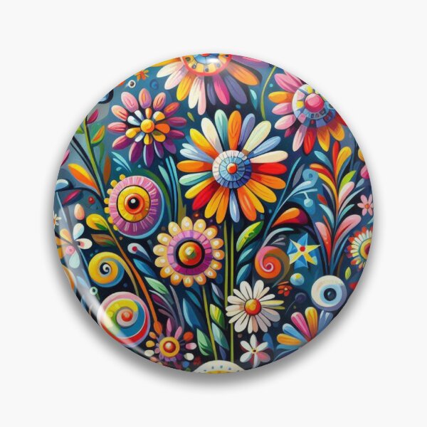 Item preview, Floral Naive Art designed and sold by Myra365Art.