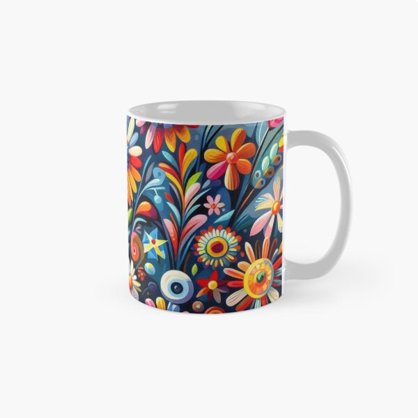 Aperçu de l'œuvre Art Naïf Floral créée et vendue par Myra365Art.