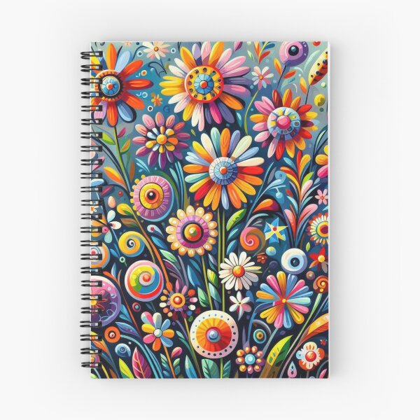 Artikelvorschau, Florale naive Kunst entworfen und verkauft von Myra365Art.