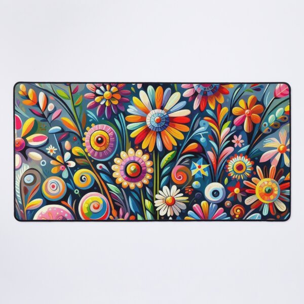 Item preview, Floral Naive Art designed and sold by Myra365Art.
