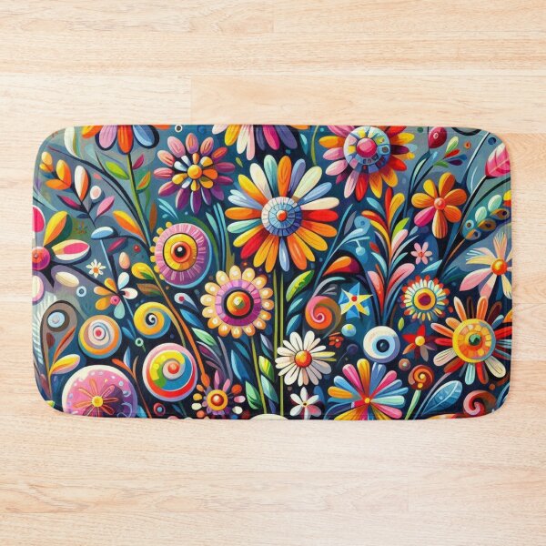 Item preview, Floral Naive Art designed and sold by Myra365Art.