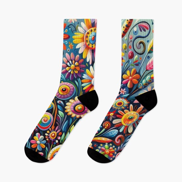Item preview, Floral Naive Art designed and sold by Myra365Art.