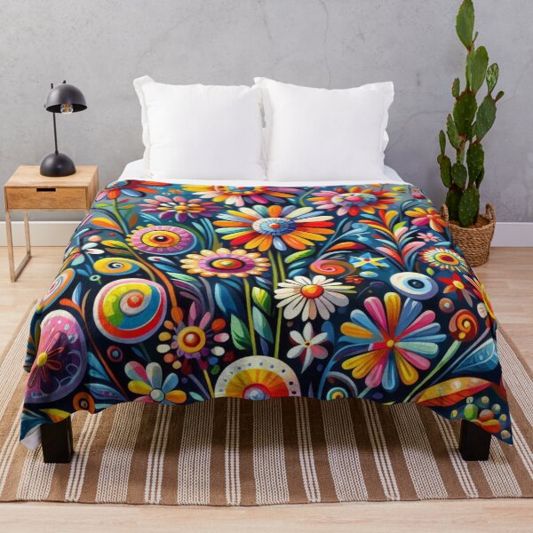 Item preview, Floral Naive Art designed and sold by Myra365Art.