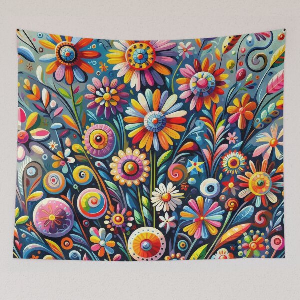 Item preview, Floral Naive Art designed and sold by Myra365Art.