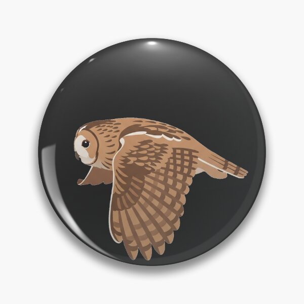 Item preview, The Flying Tawny Owl - Minimalist Owl Art designed and sold by TheArtEngineer.
