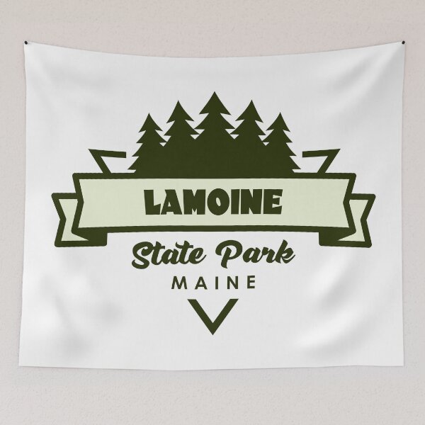 Item preview, Lamoine State Park Maine Trees And Ribbon designed and sold by bivenart.