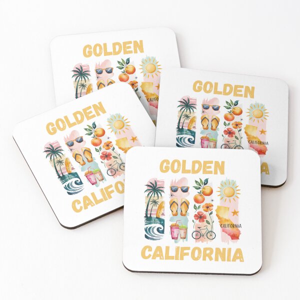 Item preview, Golden California – sunshine state pride & coastal design designed and sold by CleanDecor.