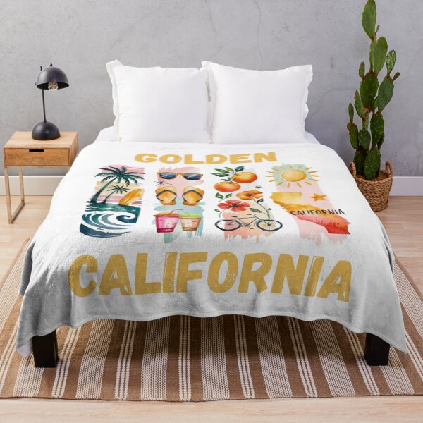 Item preview, Golden California – sunshine state pride & coastal design designed and sold by CleanDecor.